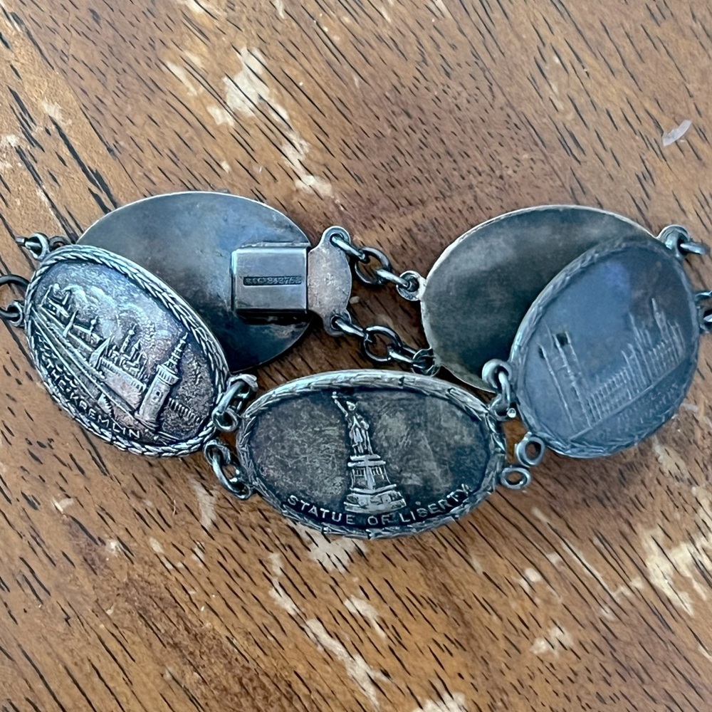 Vintage Silver Souvenir Bracelet